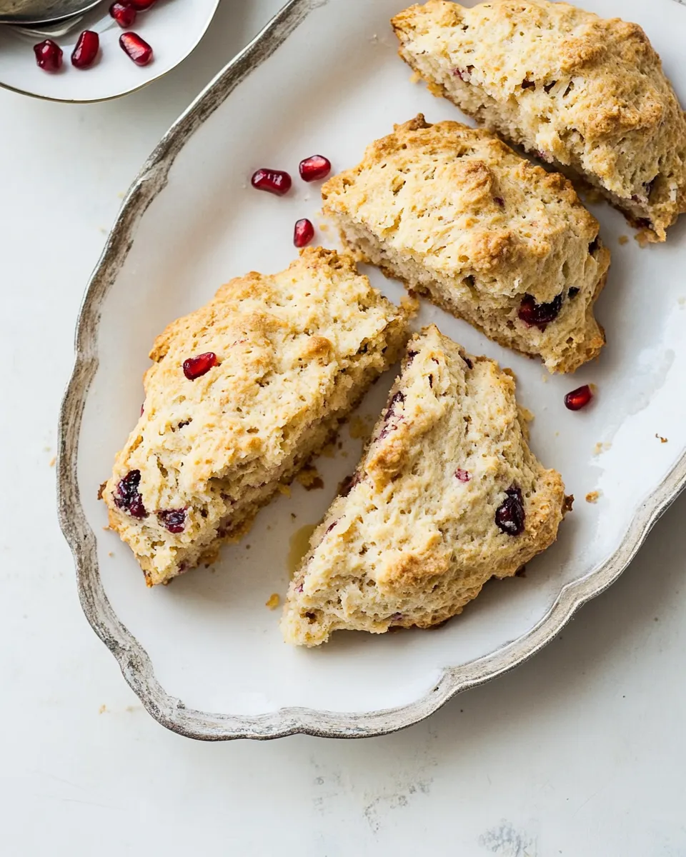 Delicious Quick and easy pomegranate scones image