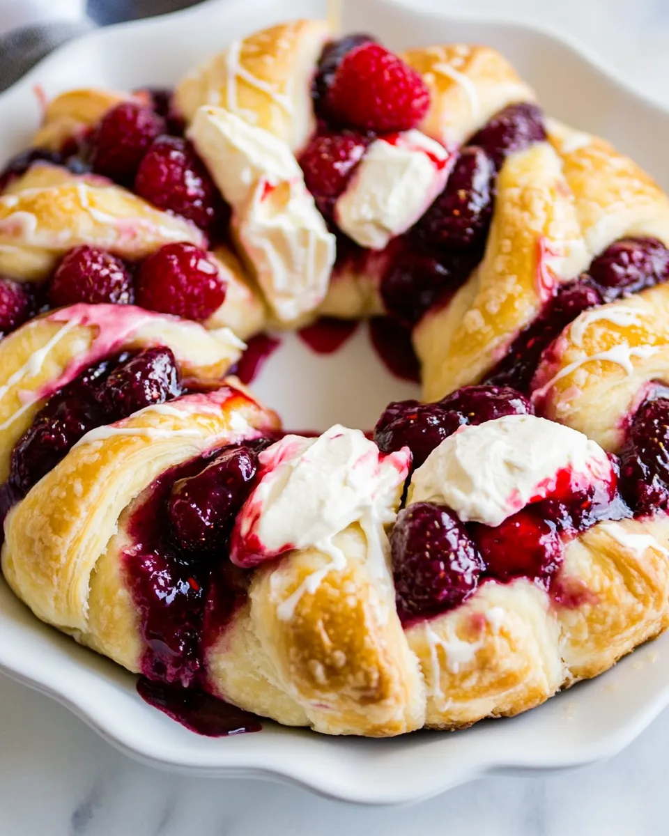 Easy Raspberry Cream Cheese Crescent Ring picture