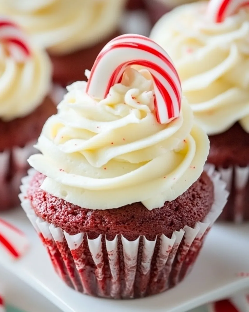 Easy Red Velvet Cupcakes with Peppermint Cream Cheese Frosting picture