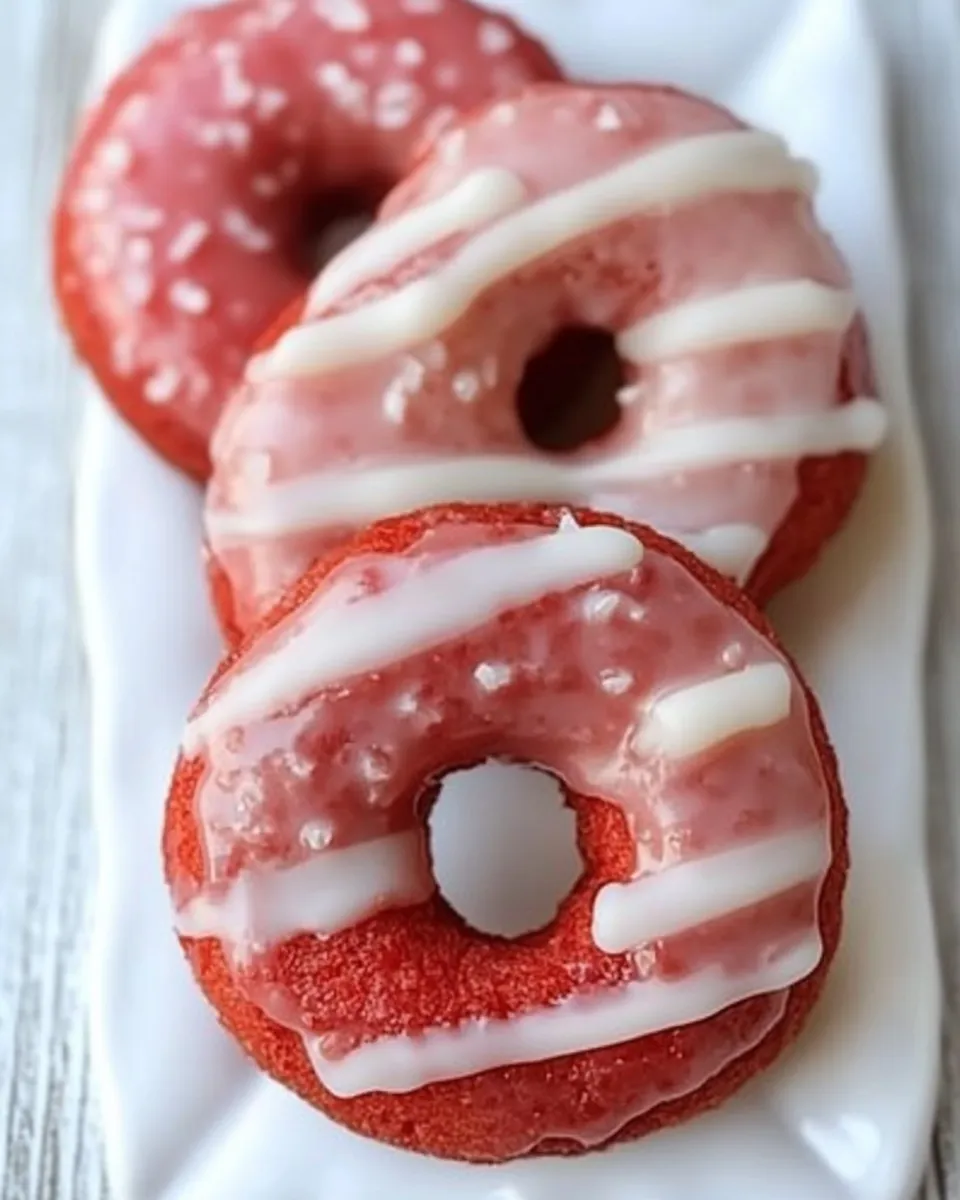 Easy Red Velvet Donuts with Glaze picture