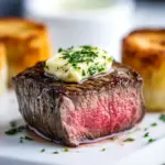 Delicious Restaurant Steak Recipe with Cilantro Steak Butter photo