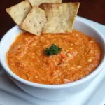 Homemade Roasted Red Pepper and White Bean Dip photo