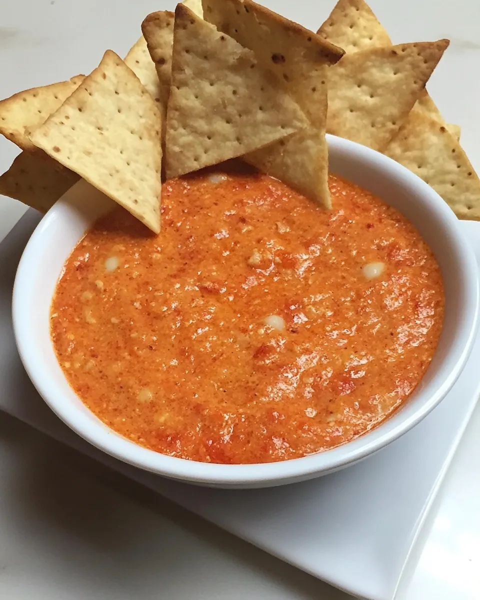 Easy Roasted Red Pepper and White Bean Dip picture
