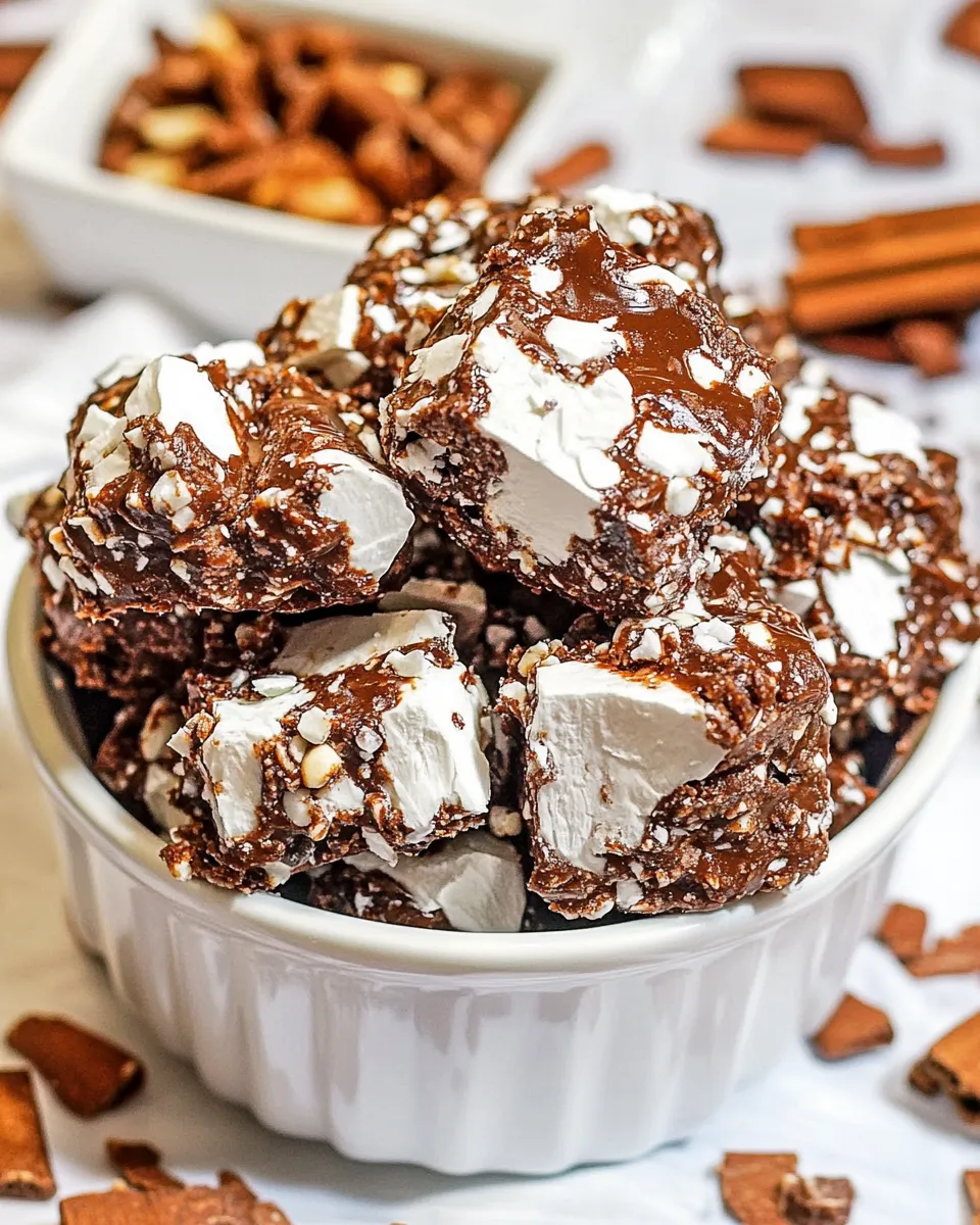Healthy Rocky Road Candy shot