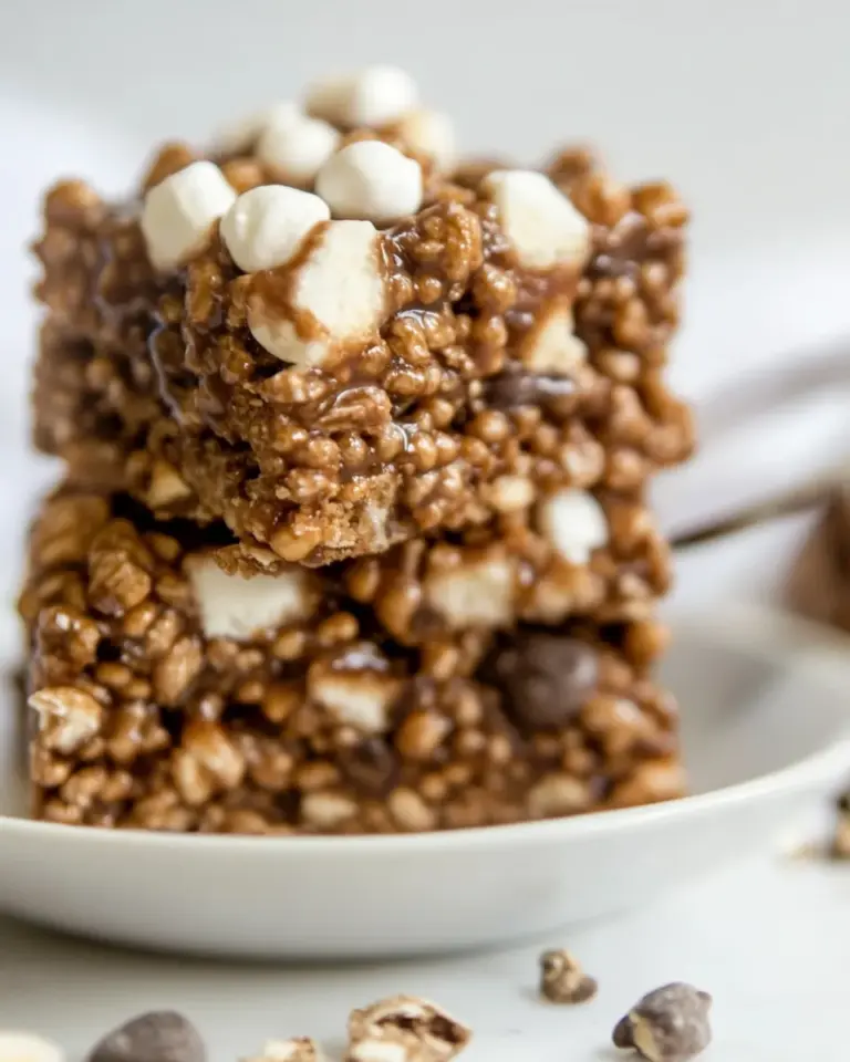 Homemade Rocky Road Rice Krispies Treats photo