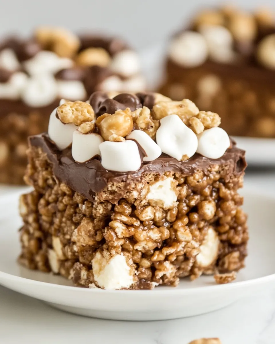 Classic Rocky Road Rice Krispies Treats image