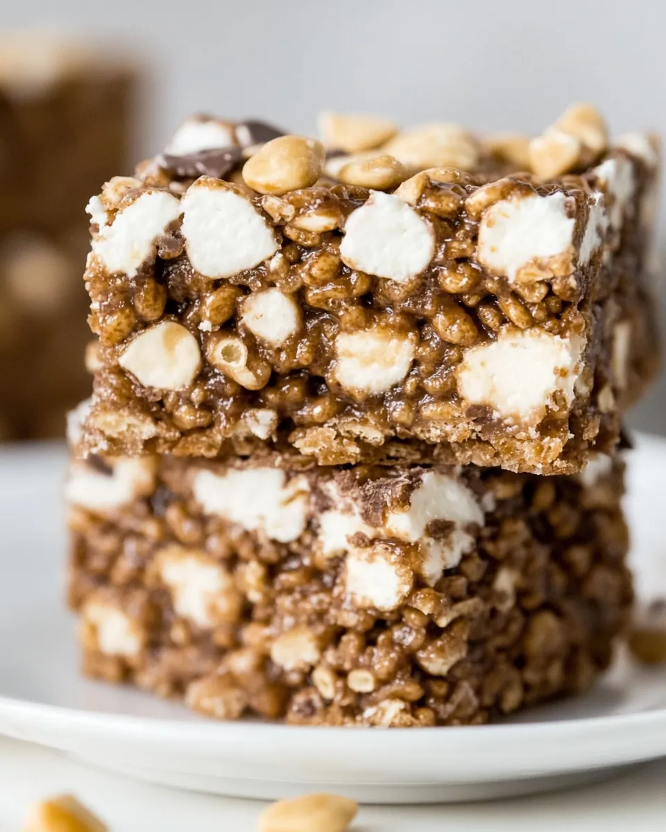 Delicious Rocky Road Rice Krispies Treats shot