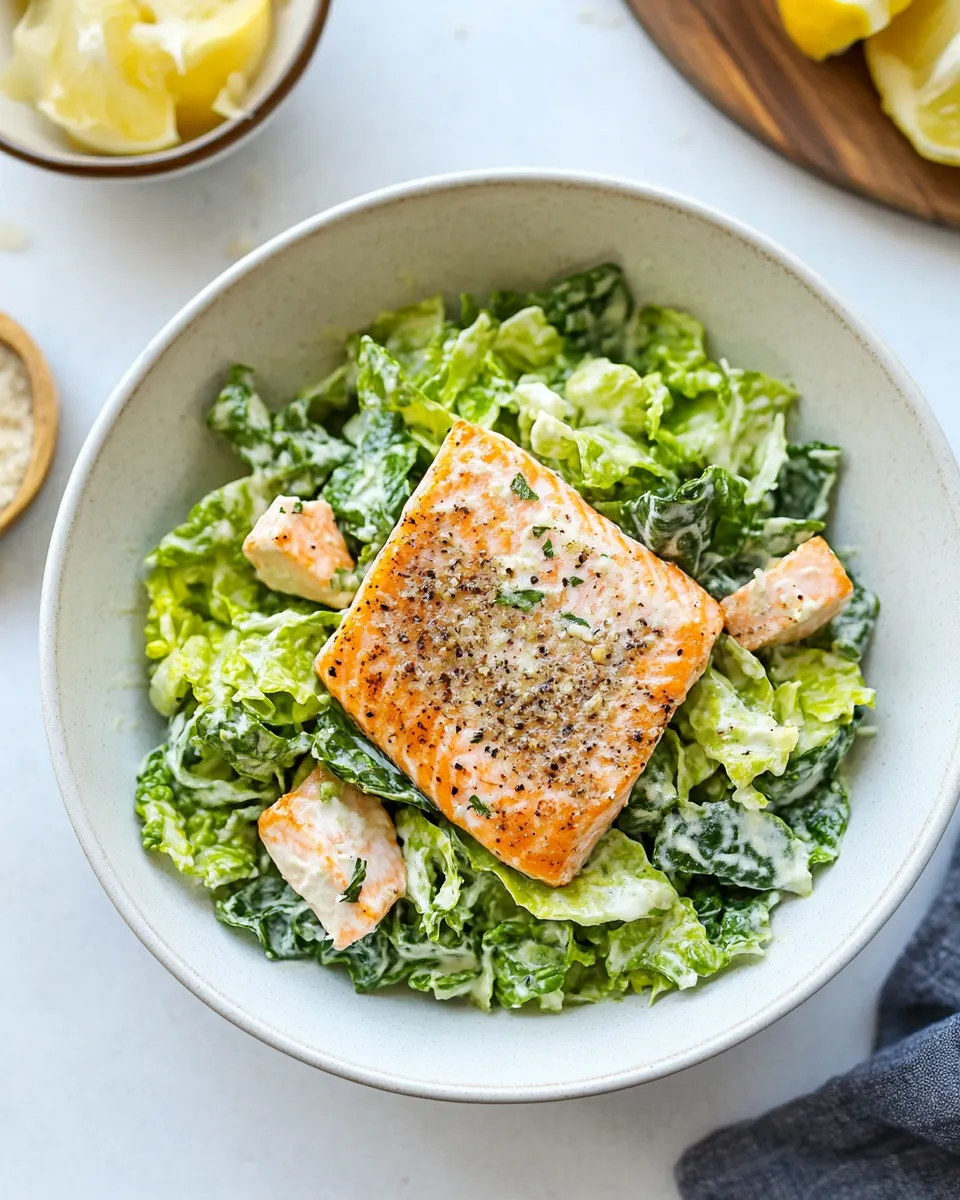 Easy Salmon Caesar Salad picture