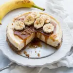 Homemade Salted Caramel Banana Cheesecake photo
