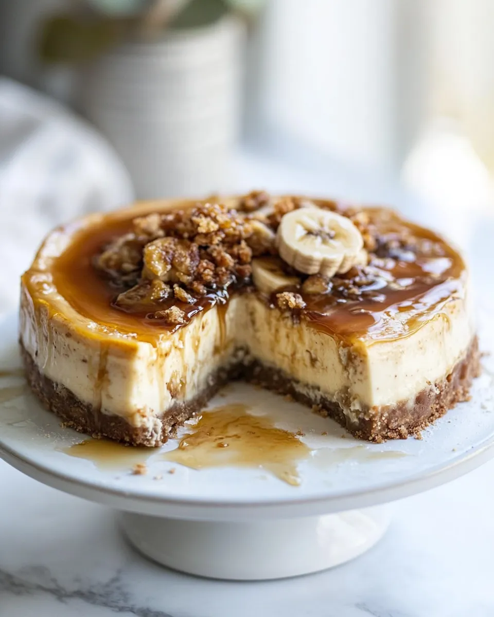 Delicious Salted Caramel Banana Cheesecake shot