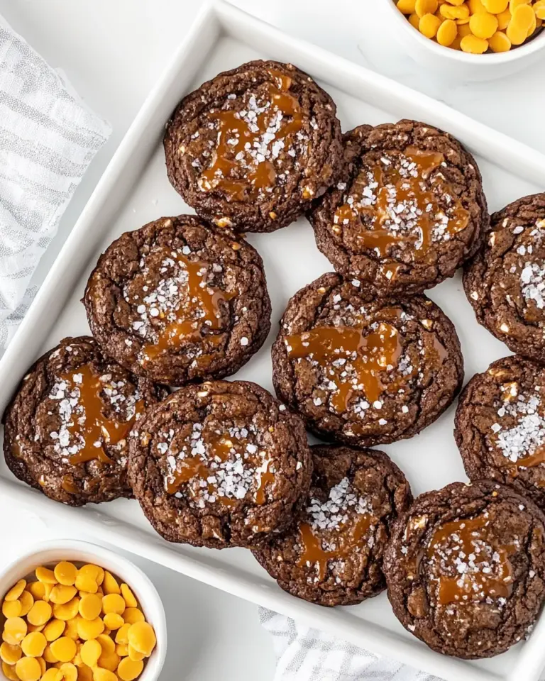 Homemade Salted Caramel Brownie Cookies photo