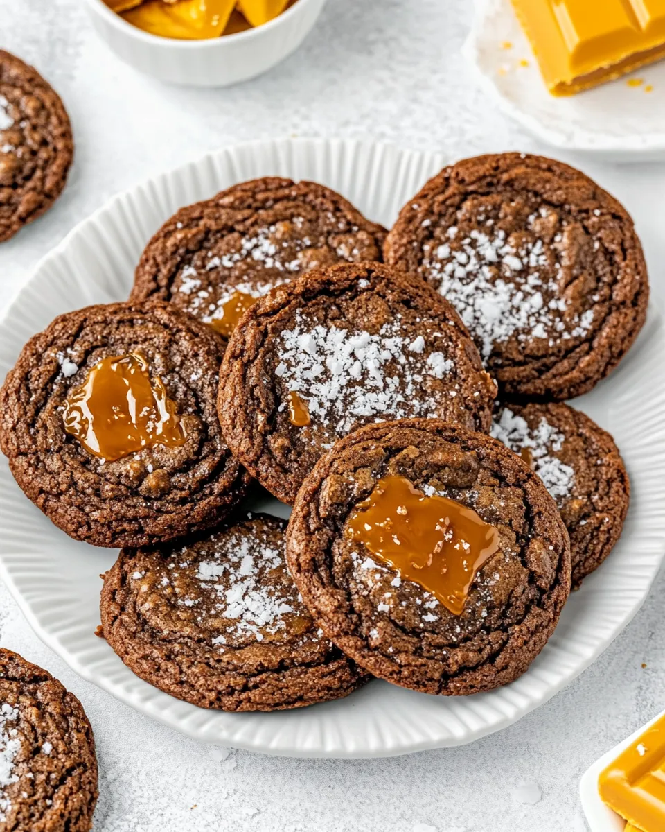 Easy Salted Caramel Brownie Cookies picture