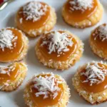 Homemade Salted Caramel Coconut Thumbprint Cookies photo