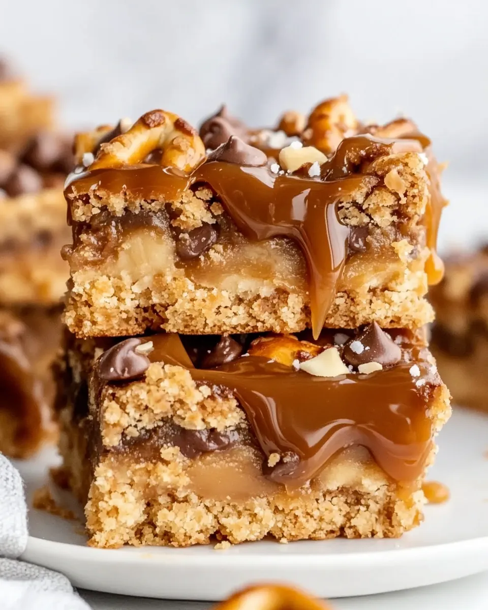 Classic Salted Caramel Pretzel Blondies image