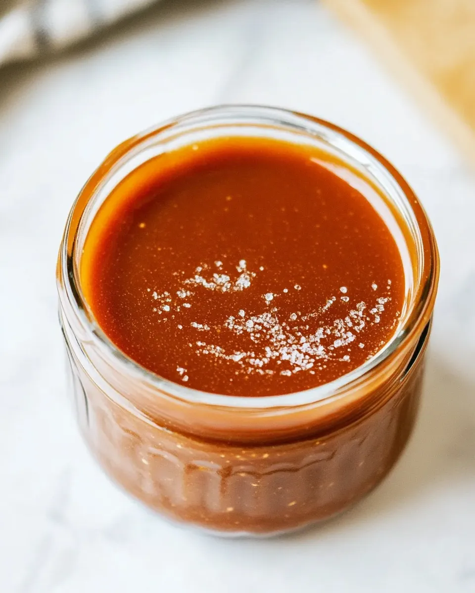 Delicious Salted Caramel Sauce Recipe shot