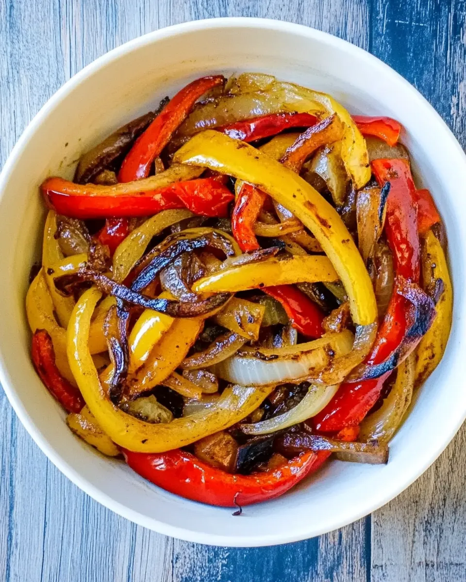 Easy Sauted Onions And Peppers For Fajitas, Pizza, Steak Sides recipe image