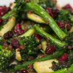 Homemade Sauteed Broccolini, Zucchini, & Cranberries photo
