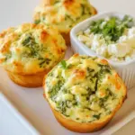 Homemade Scrumptious and Savory Low-Calorie Spinach and Feta Muffins photo