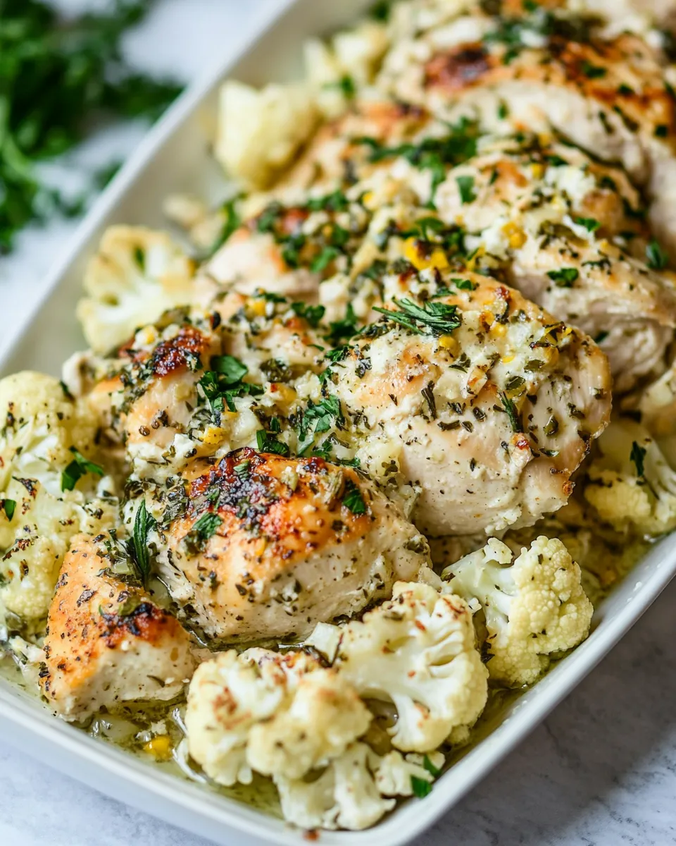Easy Sheet Pan Greek Chicken and Cauliflower picture