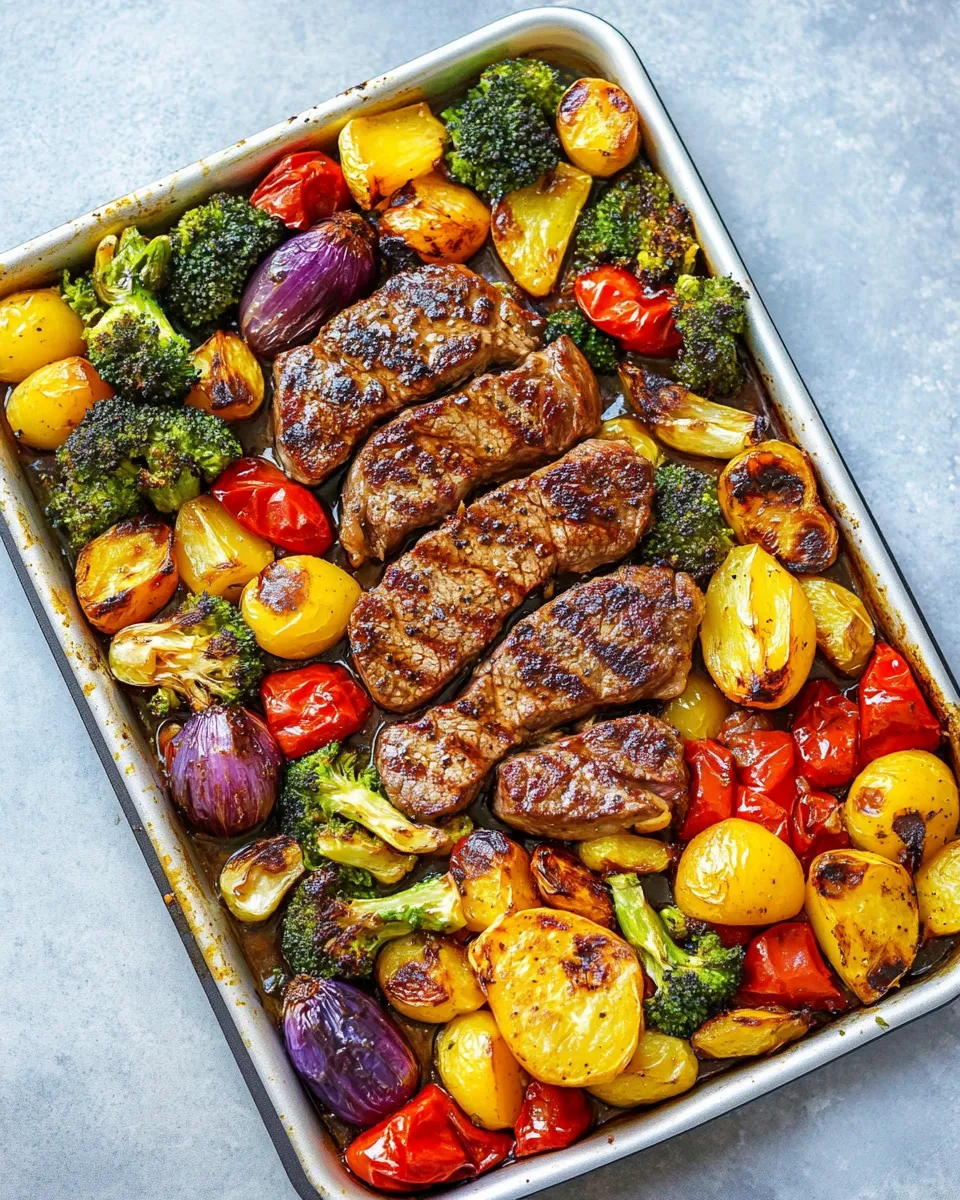 Classic Sheet Pan Steak and Veggies image