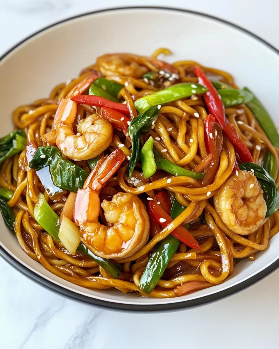 Easy Shrimp Lo Mein recipe photo
