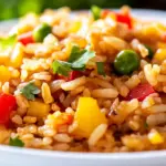 Homemade Simple, Quick 10-Minute Vegetable Fried Rice Recipe photo