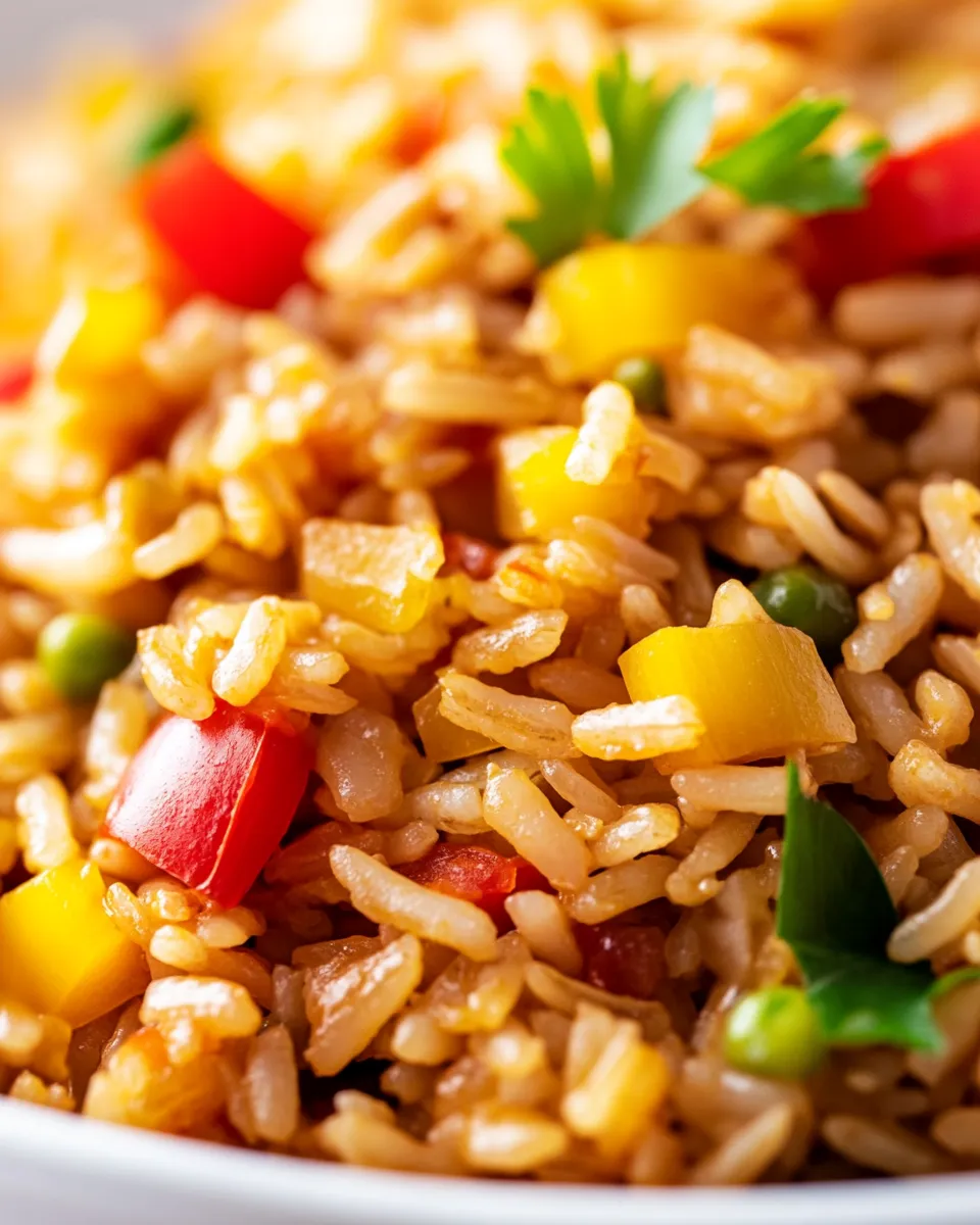Classic Simple, Quick 10-Minute Vegetable Fried Rice Recipe image