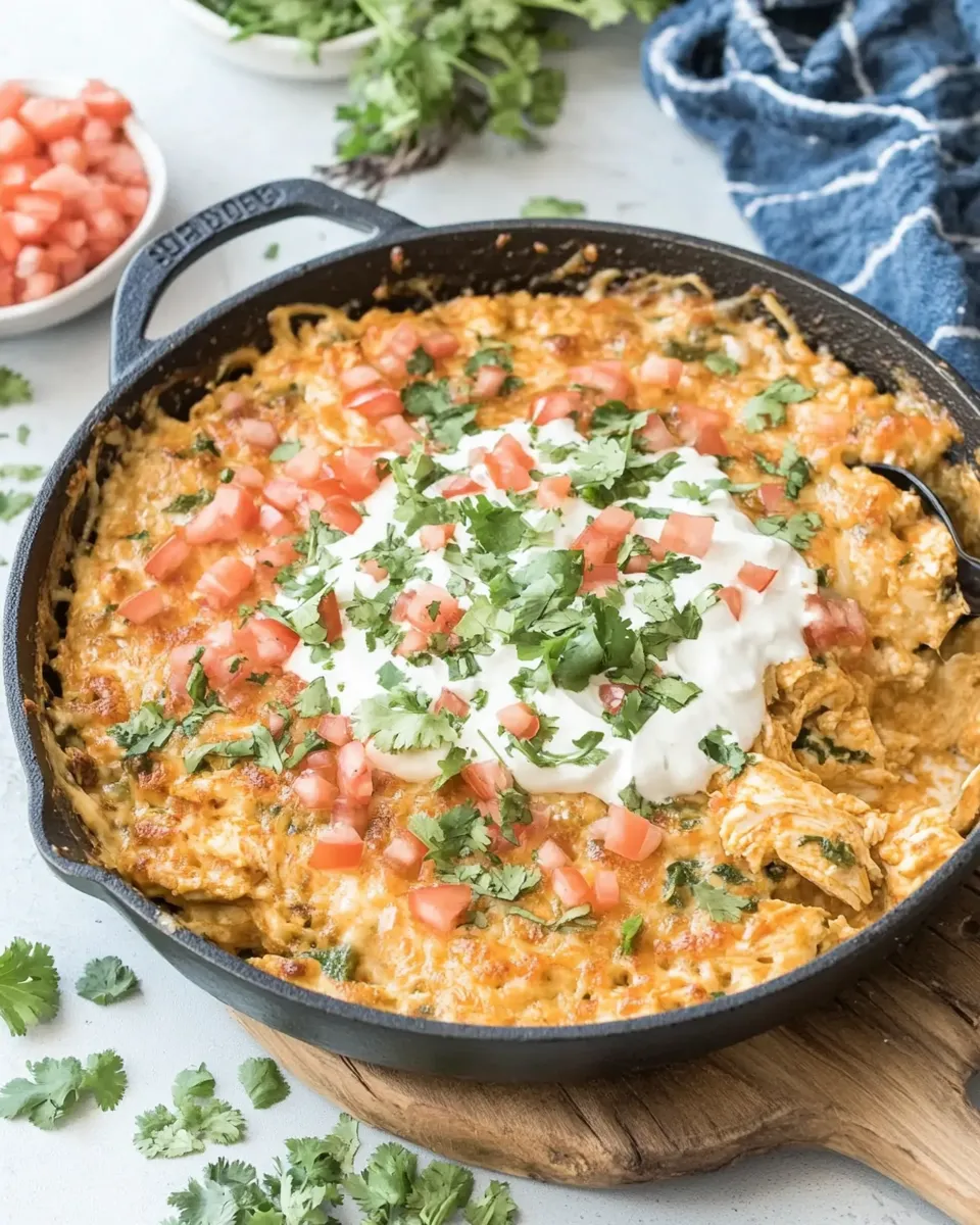 Homemade Skillet Chicken con Queso Recipe photo