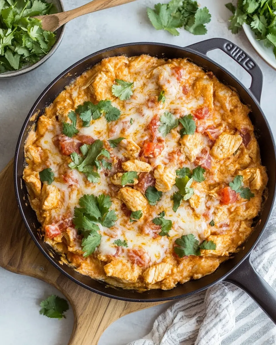 Classic Skillet Chicken con Queso Recipe image