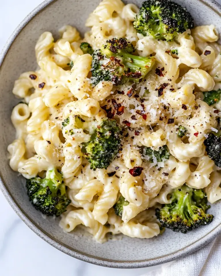 Sweet Skillet Ricotta Pasta with Roasted Broccoli. shot