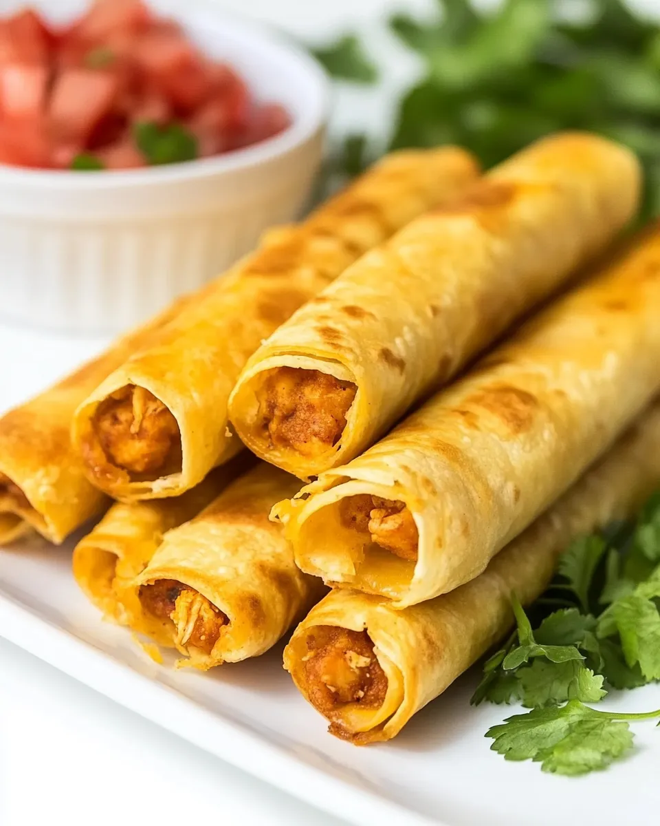 Homemade Skinny Chicken Taquitos photo