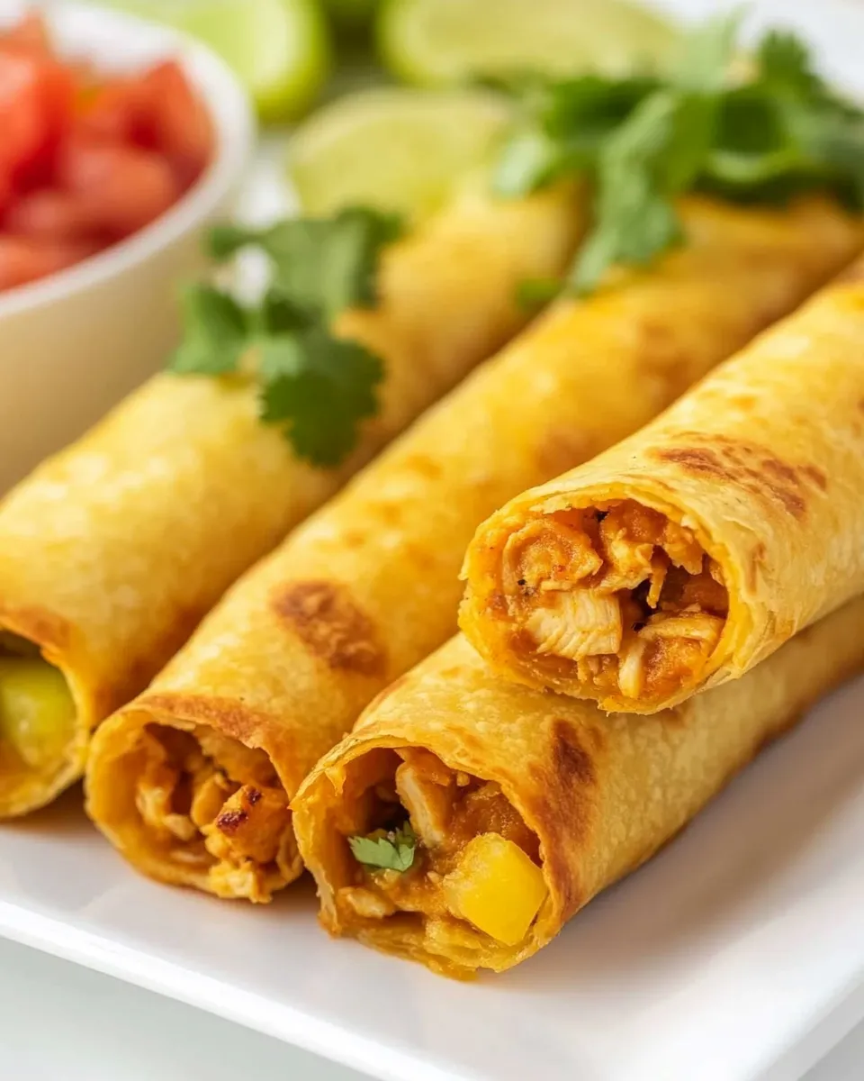 Classic Skinny Chicken Taquitos image