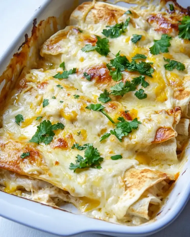 Homemade Skinny White Chicken Enchiladas photo