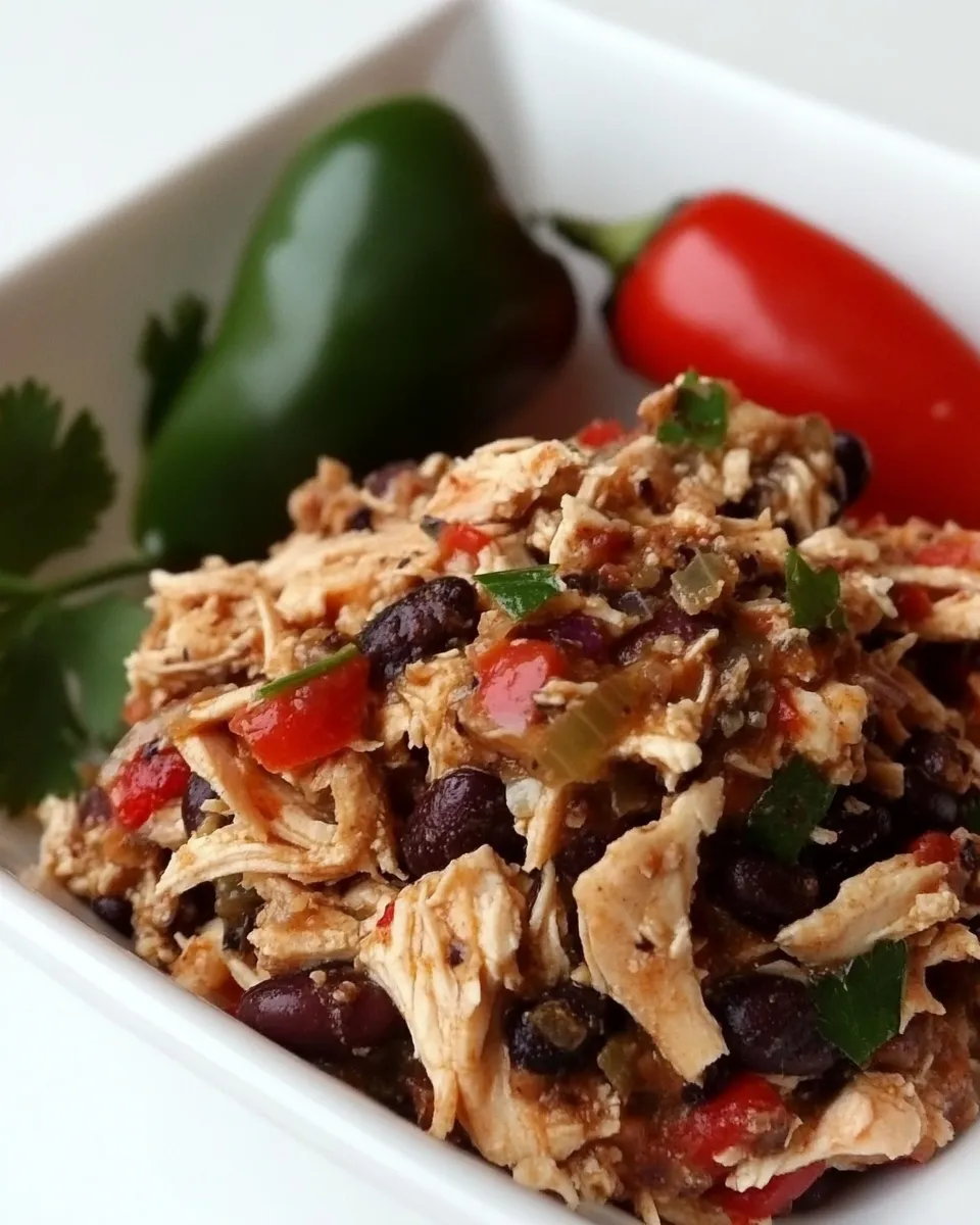 Classic Slow Cooker Black Beans and Chicken image