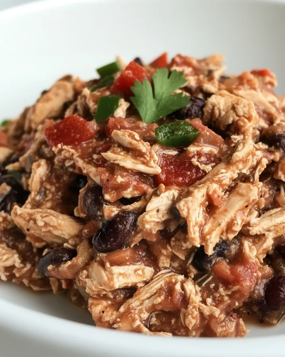 Easy Slow Cooker Black Beans and Chicken picture