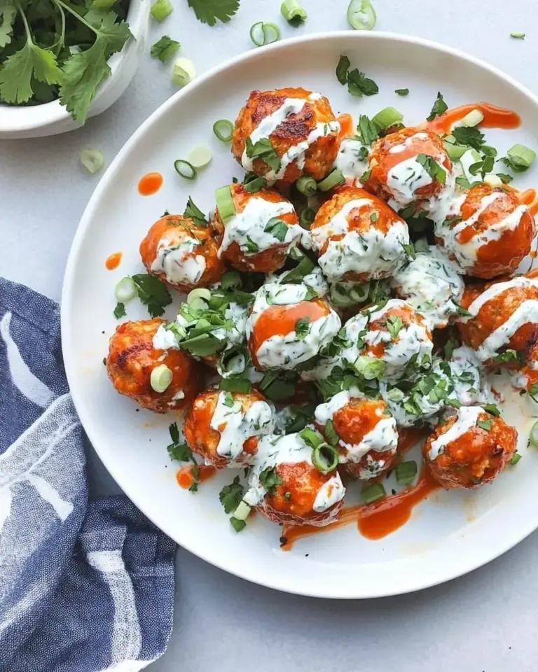 Homemade Slow Cooker Buffalo Chicken Meatballs. photo