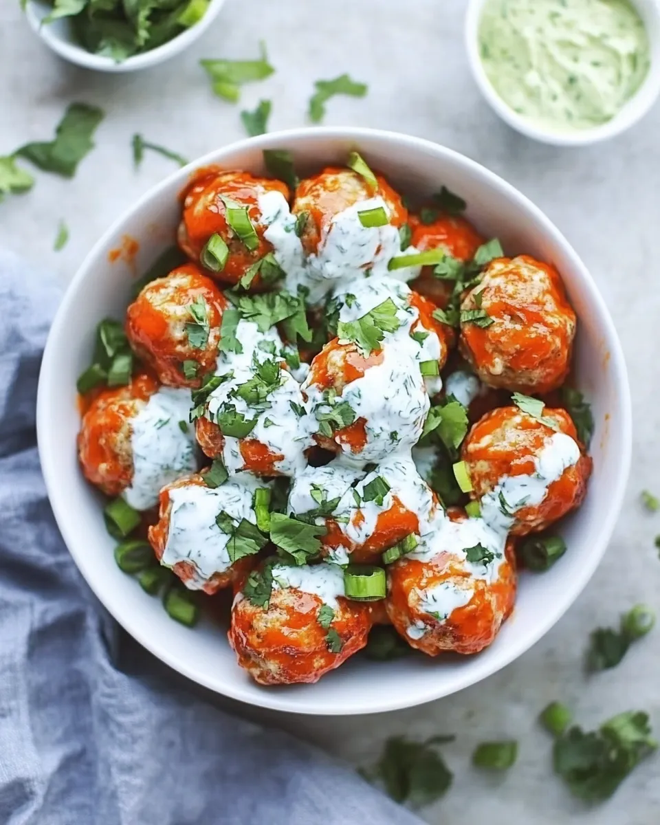 Classic Slow Cooker Buffalo Chicken Meatballs. image