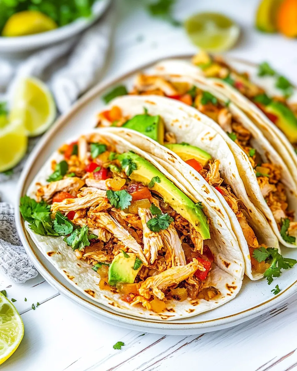Delicious Slow Cooker Chicken Carnitas image