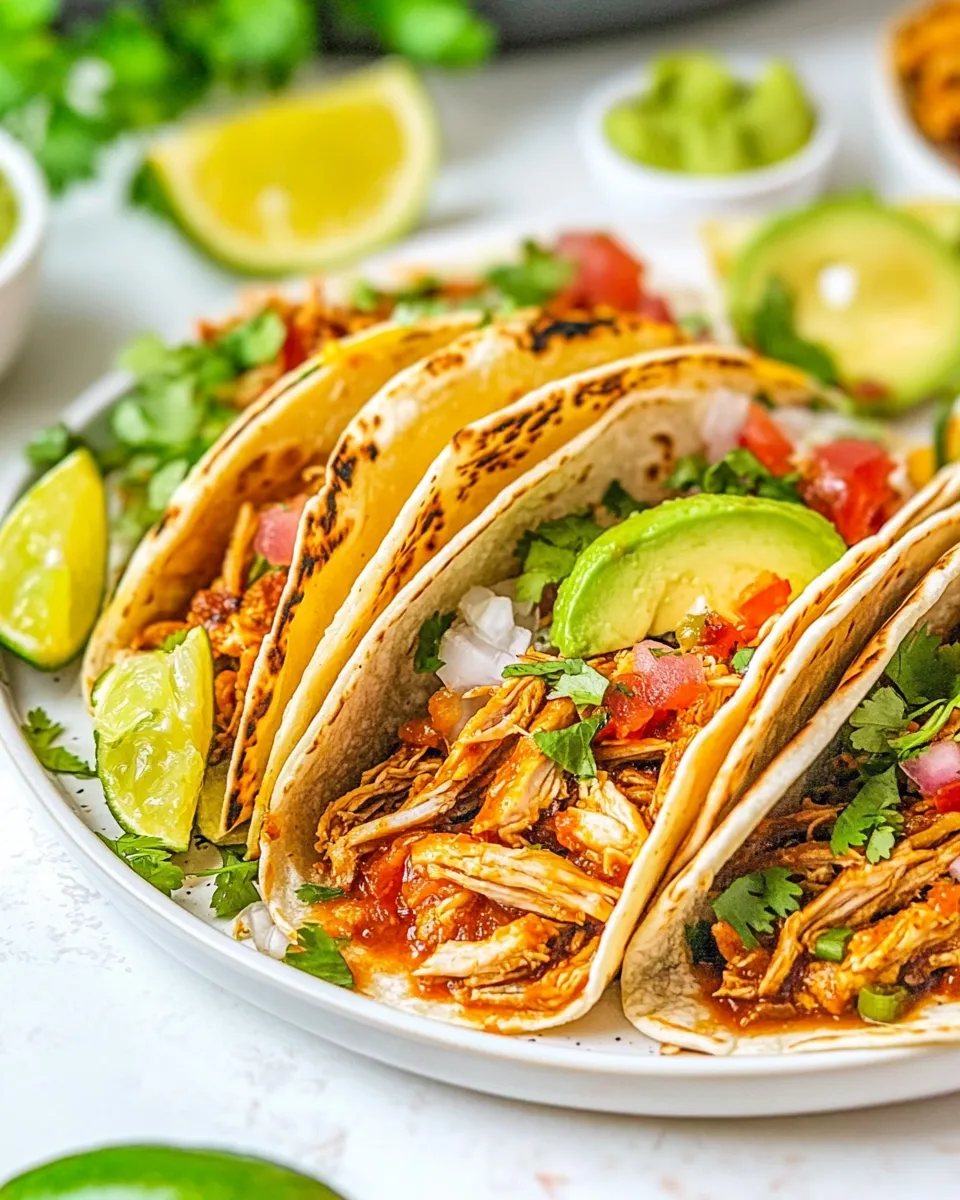 Best Slow Cooker Chicken Carnitas shot