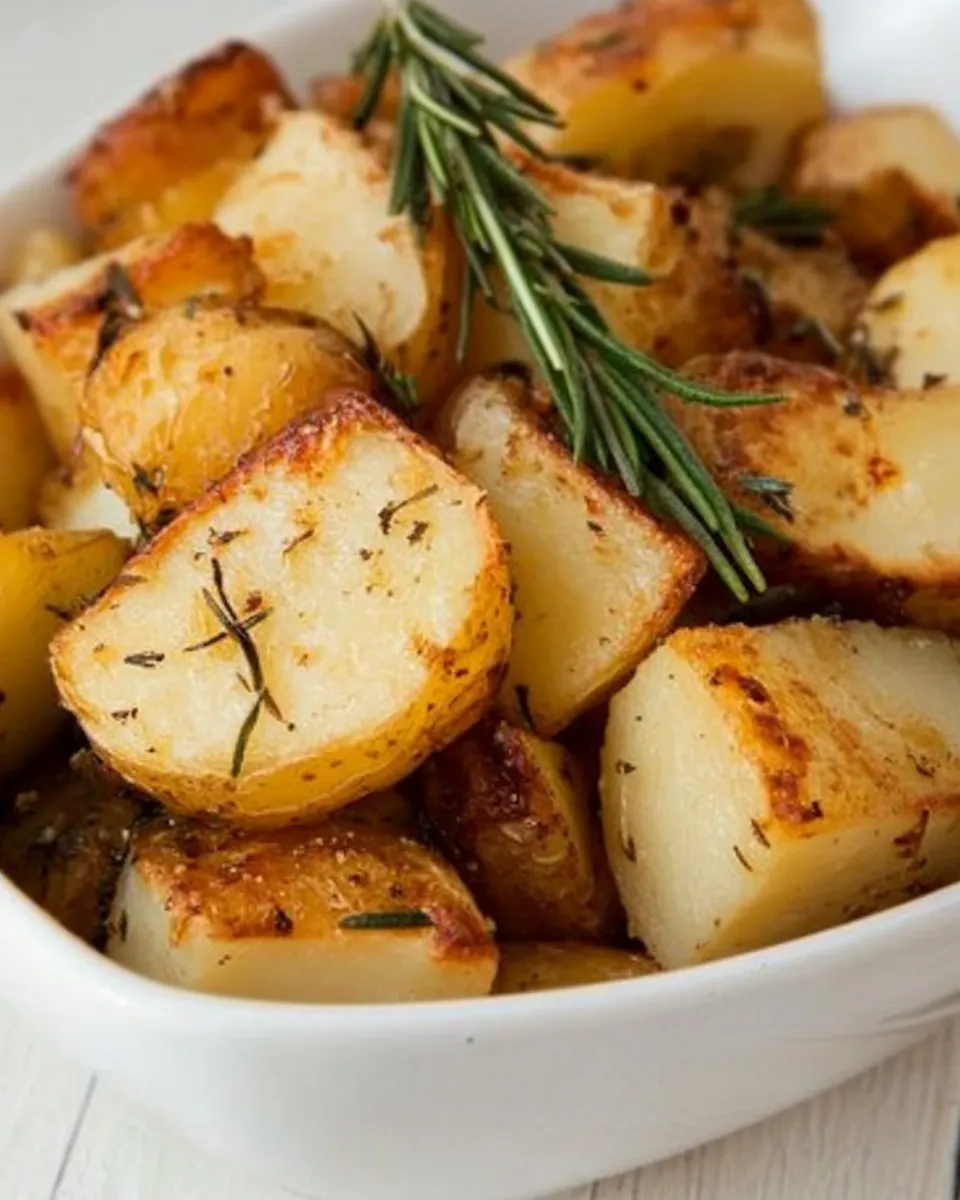 Homemade Slow Cooker Homestyle Potatoes with Garlic and Rosemary photo