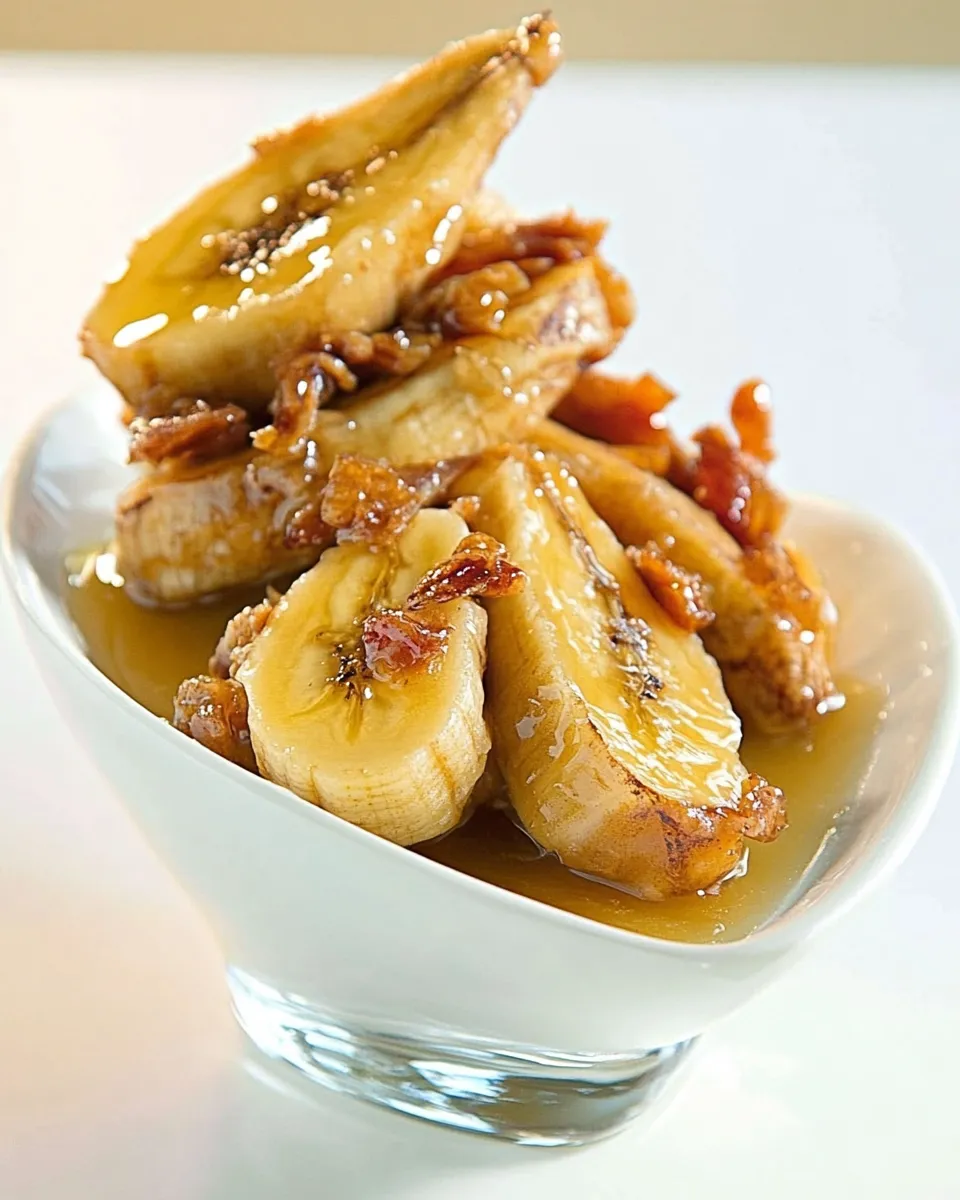 Delicious Slow Cooker Honey Bananas shot