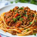Homemade Slow Cooker Italian Spaghetti Meat Sauce recipe image