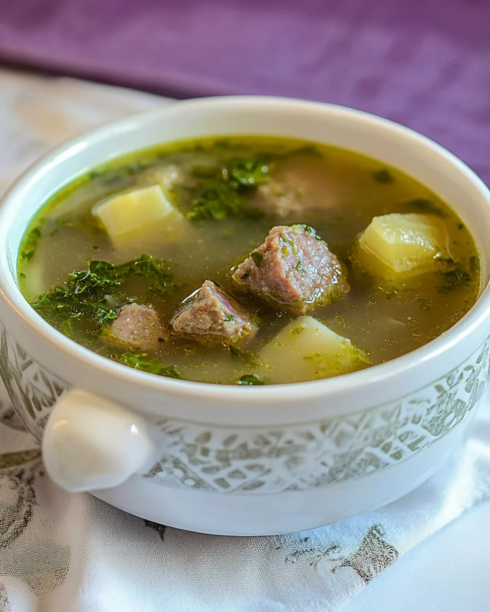 Easy Slow Cooker Kale and Sausage Soup picture