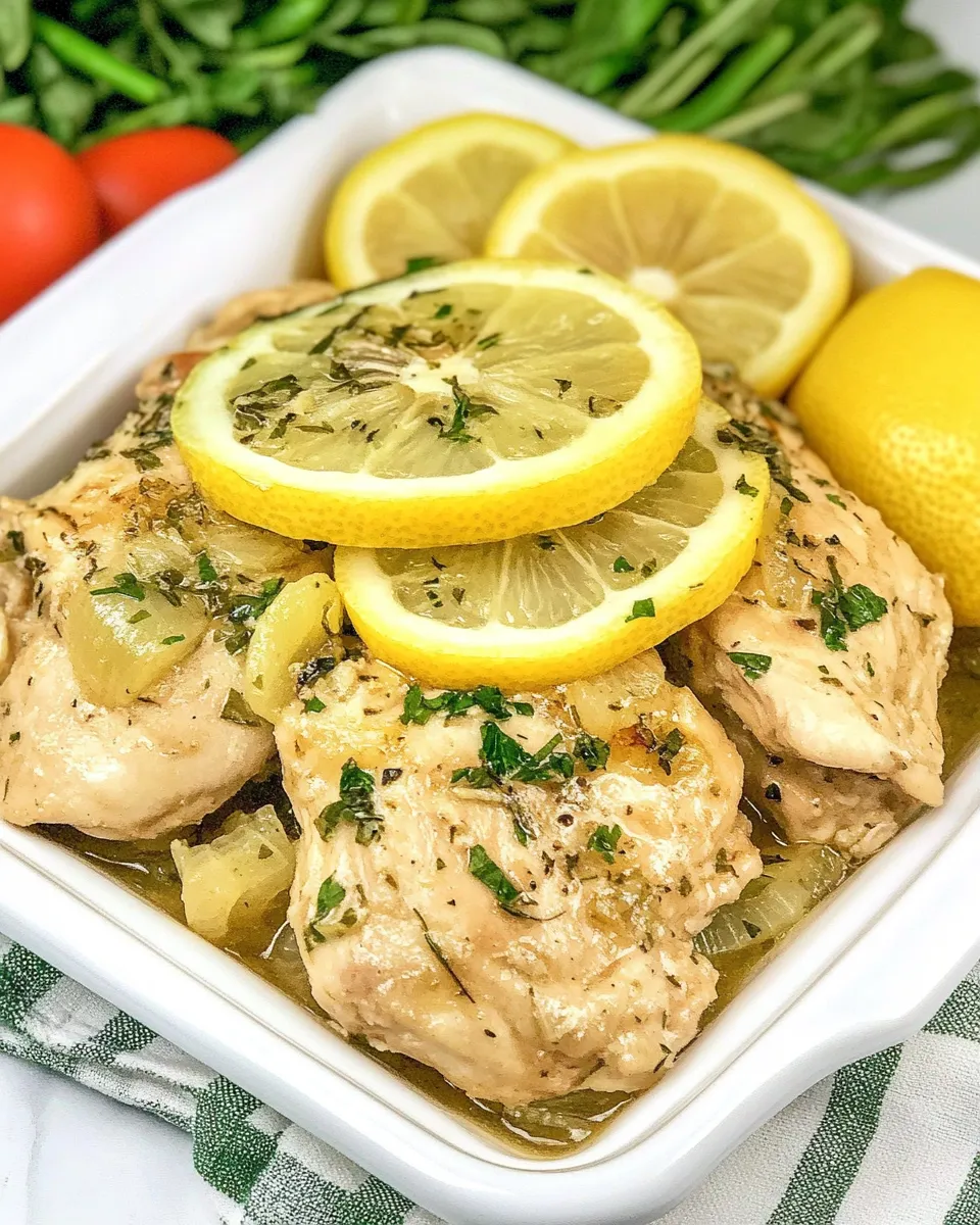Classic Slow Cooker Lemon Chicken recipe image