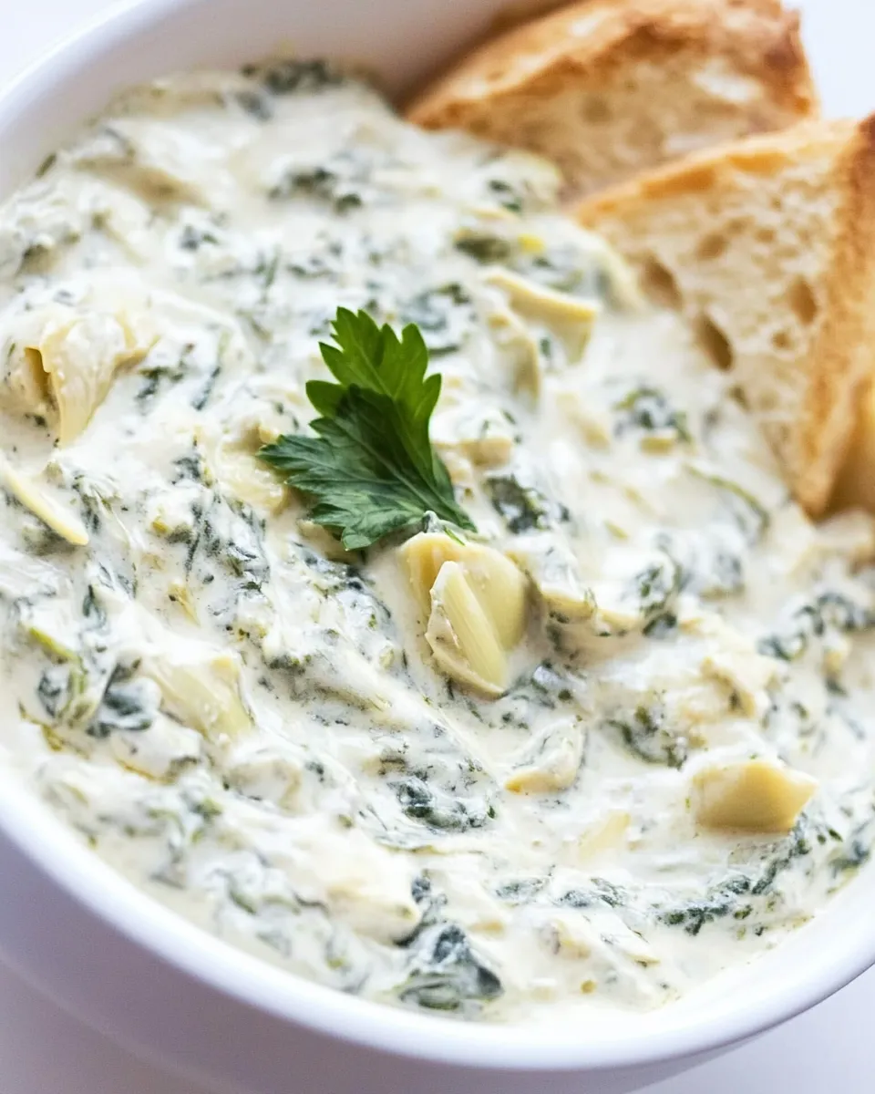 Homemade Slow Cooker Spinach Artichoke Dip photo