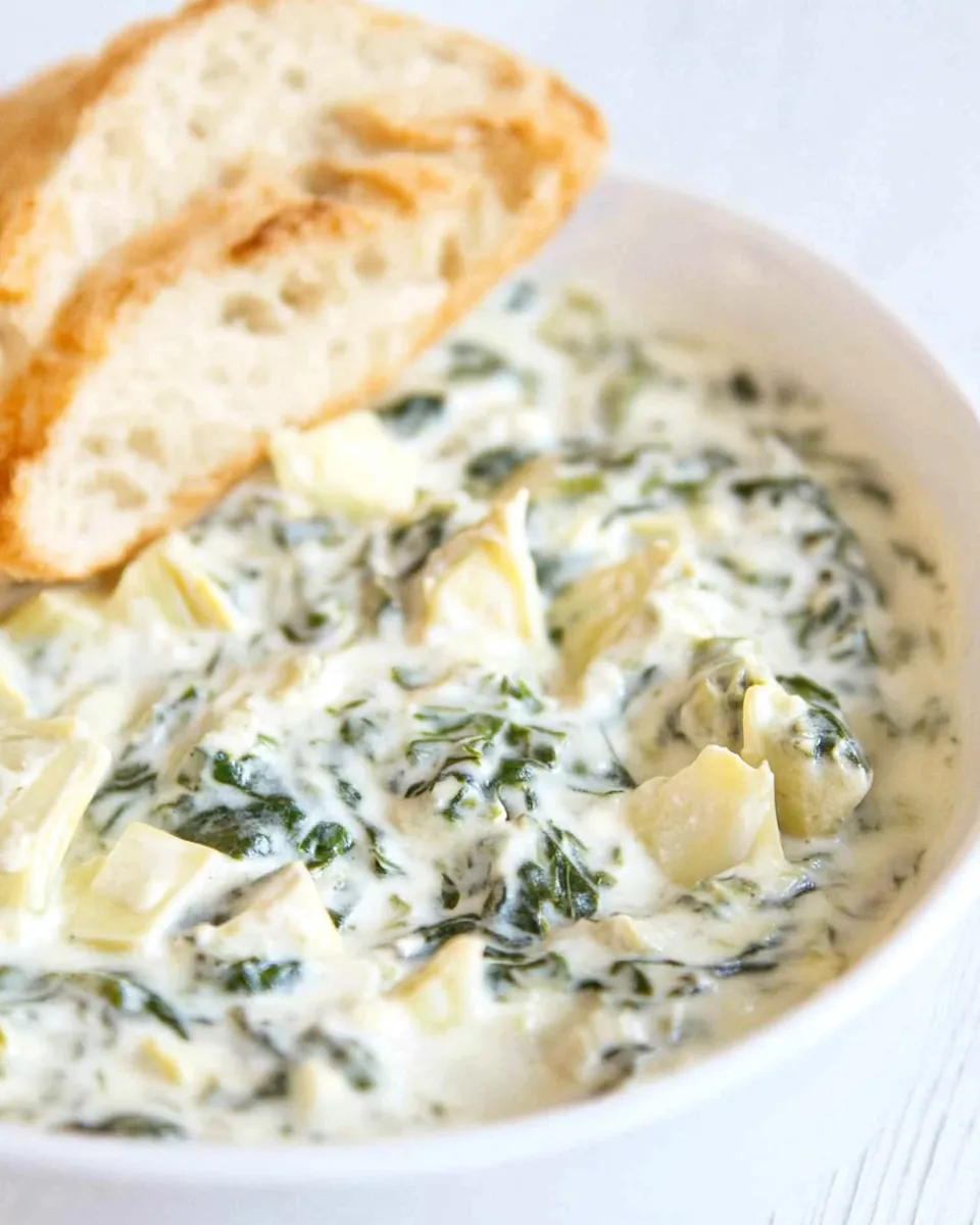 Easy Slow Cooker Spinach Artichoke Dip picture