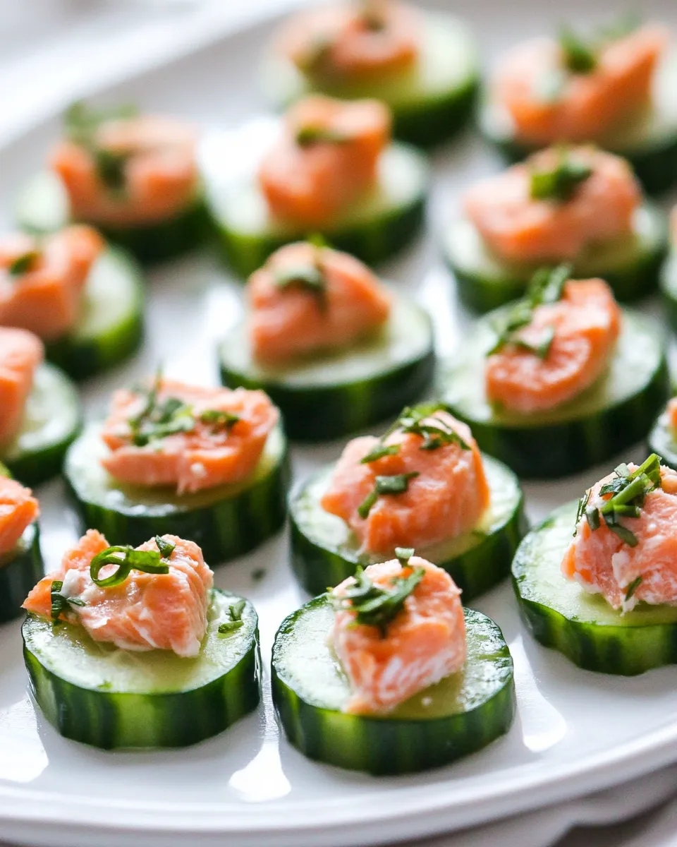 Classic Smoked Salmon Cucumber Bites image