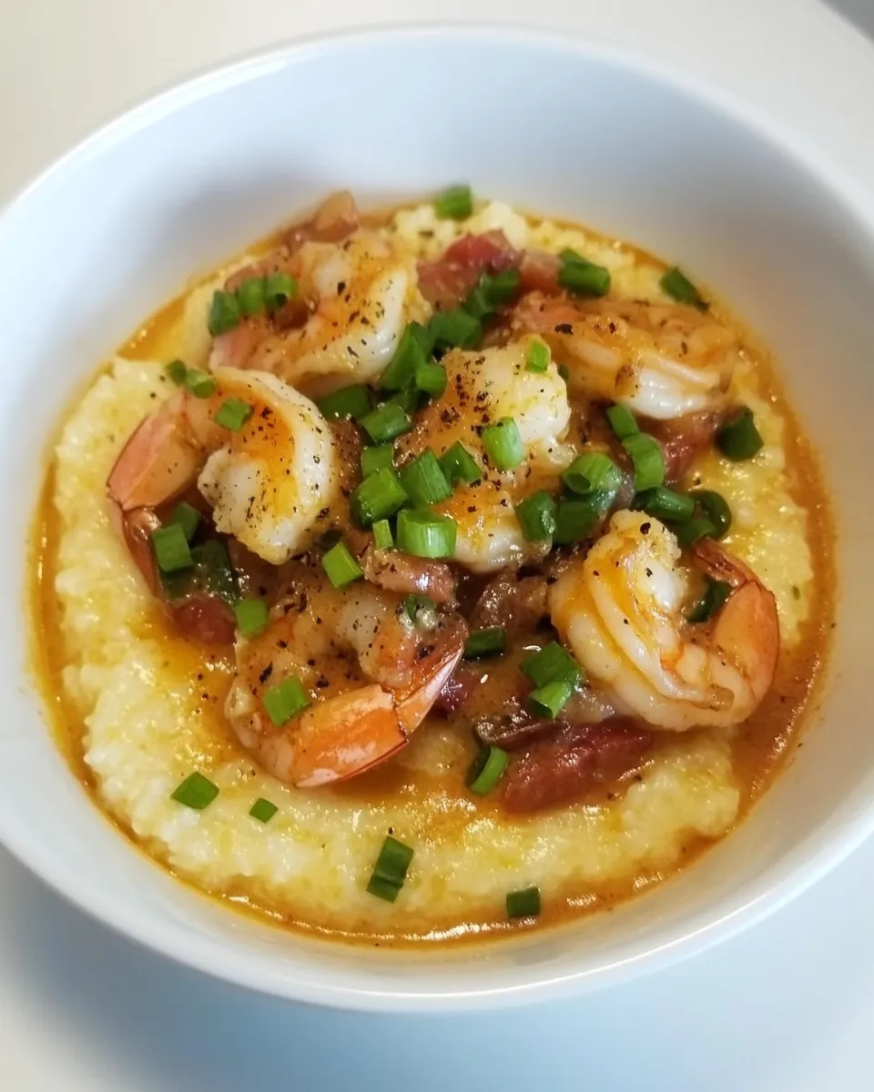 Easy Smothered Shrimp and Parmesan Grits picture
