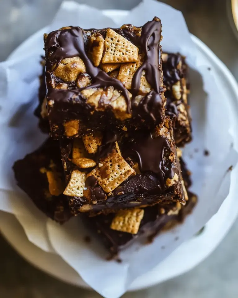 Fresh Snickerdoodle Peanut Butter Chocolate Chex Mix Bars. shot