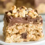 Homemade Snickers Rice Krispies Treats photo